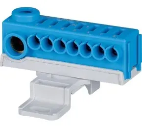 Eaton 302501 KSK Steckklemme für die Tragschiene. 1x N-Potenzial, 1x 2, 5-25 mm2 und 7x 0, 5-4 mm2 KSK-N-TS-KLV