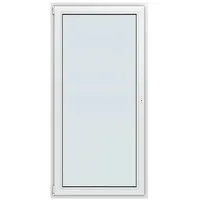 Solid Elements Balkontür New Basic  (100 x 200 cm, Verglasung: 2-fach, DIN Anschlag: Links, Weiß)