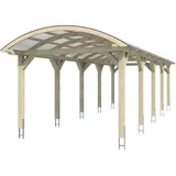 SKANHOLZ Skan Holz Bogendach-Carport Franken 376 x 969 cm