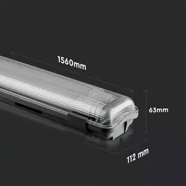 ETC Shop 8er Set LED Decken Wannen Lampen (G13)  weiß