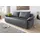 Collection AB Schlafsofa Kunstleder 2-Sitzer Grau
