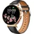 40 mm Gold Lederarmband Schwarz