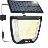 spqment Solarlampen für Außen mit Bewegungsmelder 288 LED - 3 Modi Solar Aussenleuchte IP65 Wetterfest Aussenlampe Außenleuchte mit Sensor