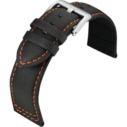 Eulit Kunststoff Regatta 22mm" E56232622082" - schwarz - orange Naht