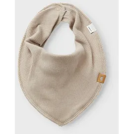 NAME IT Dreieckstuch NAME IT "NBNYVETTI 3P SCARF BIB NOOS", Baby, beige (pure cashmerepack:pack with bungee cord, summer sand), Fleece, Baumwollmischung, unifarben, Modetücher, mit Druckknopf zum Verschließen