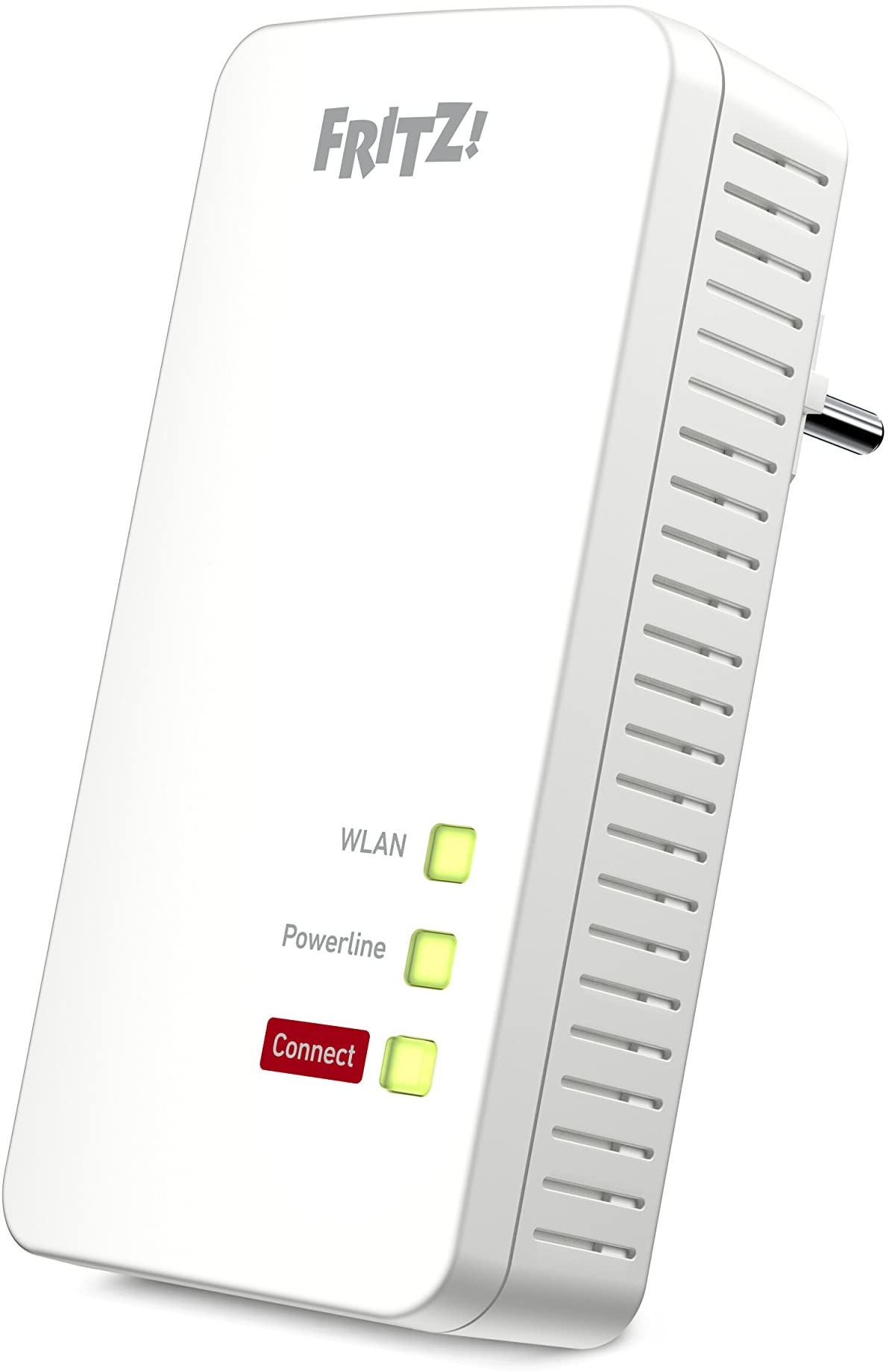AVM FRITZ!Powerline 1260 Single-Adapter (1.200 MBit/s, WLAN-Access Point, ideal für Media-Streaming oder NAS-Anbindungen, deutschsprachige Version) weiß