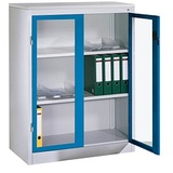 Californian Products CP Stahlschrank 8531-055 S10180 lichtgrau, lichtblau, Acrylglas 120,0 x 50,0 x 120,0 cm, aufgebaut