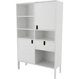 Tenzo Highboard »UNO«, mit 2 Türen, 1 Schublade und 5 offenen Fächer, weiß