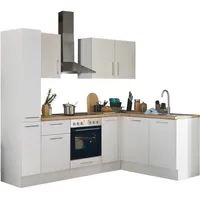 BASIC by Balculina Winkelküche Turin L-Form 240 cm weiß
