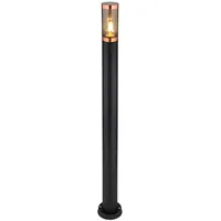 ETC Shop Stehleuchte, Edelstahl, Kupfer, rauchig, IP44, H 110cm