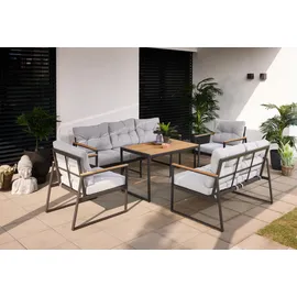 Primaster Gartenmöbel-Set Salina Stahl 5-teilig