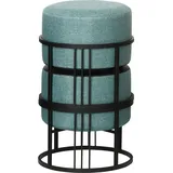 [en.casa] Hocker Tas 38 x 38 x 38 cm Grün