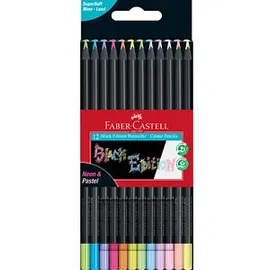 Faber-Castell Buntstifte Black Edition Neon + Pastell