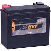Intact Bike-Power HVT-01, CTX20L-BS, 12V 20 AH 350 A (EN) Rüttelfeste und robuste AGM-Motorradbatterie, Wartungsfreie AGM-Batterie