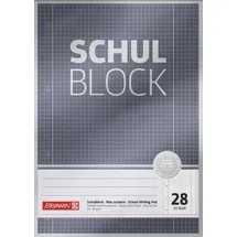 Brunnen 10X BRUNNEN Schulblock A4 Lin28 50Bl Premium
