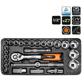 Neo Tools Werkstattwagen Stahl 126 tlg. mit Bestückung