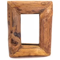 Creedwood Wandspiegel Natur, Holz, 20x25x3 cm, Spiegel, Wandspiegel