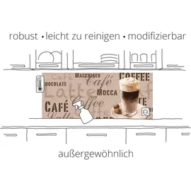 ARTland Küchenrückwand ARTLAND "Limone mit Spritzwasser", grün, B:70cm H:50cm, Aluminium, Spritzschutzwände, Alu Spritzschutz mit Klebeband, einfache Montage