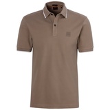 Boss Poloshirt BOSS ORANGE "Passertip" Gr. L, braun (246_open_brown) Herren Shirts Kurzarm Casual Look, BOSS Logo-Badge Bestseller