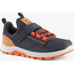 Wanderschuhe Kinder Gr. 28–34 niedrig Klettverschluss - NH500 blau/orange 28