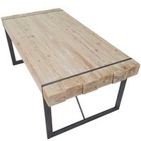 Mendler Esszimmertisch HWC-A15, Esstisch Tisch, Tanne Holz rustikal massiv MVG-zertifiziert ~ naturfarben 80x180x90cm