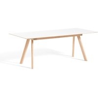 Tisch CPH30 ausziehbar soaped oak - white laminate 160 cm L