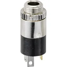TRU Components TC-9465724 Klinken-Steckverbinder 3.5 mm Buchse, Einbau vertikal Polzahl: 3 Stereo Schwarz