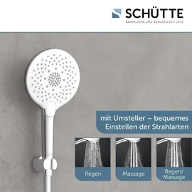 Schütte SUMATRA Handbrause, Chrom/Weiß