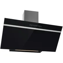 Klarstein Ava 90 cm Umluft/Abluft, Dunstabzugshaube Schwarz