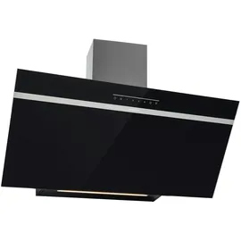 Klarstein Ava 90 cm Umluft/Abluft, Dunstabzugshaube Schwarz