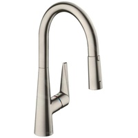 Hansgrohe Talis M51 200 2jet sBox edelstahl finish 73851800