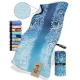 NirvanaShape Strandtuch Reise Handtuch Strandtuch XXL - Strandhandtuch, Mikrofaser Badetuch blau