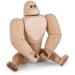 GORILLA Holzfigur Deko 8 x 3,5 x 12,5 cm