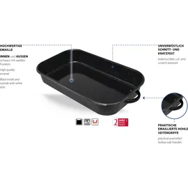ELO Auflaufform 38 cm Schwarz