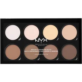 NYX Professional Makeup Highlight & Contour PRO Konturier-Palette für die Wangen 8x2,7 g