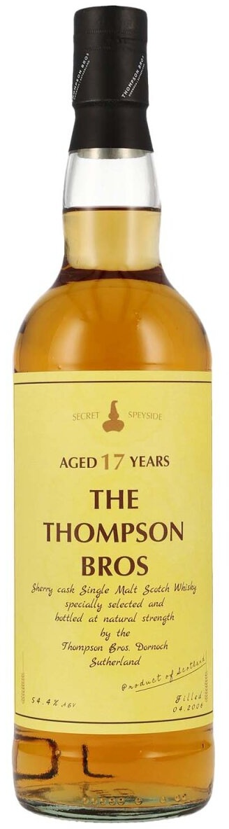 Thompson Bros 17 Jahre - 2006/2023 - Unnamed Speyside - Sherry Cask...