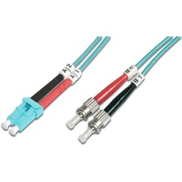 Digitus LWL Duplex Kabel, OM3, 2x LC Stecker/2x ST