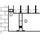 Ximax Raumteilerset, (BxLxT): 3 x 8 x 22 cm, weiß, Stahl, Kunststoff - weiss