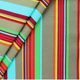 Liegestuhlstoff Outdoorstoff Stoff Breite 45 cm Meterware Streifen Multicolor