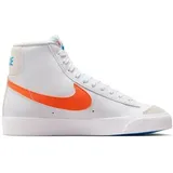NIKE Lifestyle - Schuhe Kinder - Sneakers Blazer Mid 77 Kids (GS), Größe 37 1⁄2 in WHITE/TOTAL ORANGE-PHOTO BLUE-PHANT WHITE/TOTAL ORANGE-PHOTO BLUE-PHANT