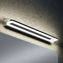 doporro LED Badlampe Spiegellampe 4000K Badezimmer Lampe led Wandleuchte Chrom 14W SparkLuxe