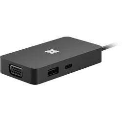 MICROSOFT Surface USB-C Travel Hub Dockingstation, Schwarz