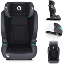 lionelo IGO I-size Kinderautositz, Gruppe 2 3, von 100-150 cm ISOFIX oder gurtlose Frontbefestigung, Rückenlehne und Kopfstütze verstellbar mit abnehmbarer Rückenlehne aus Memoryschaum