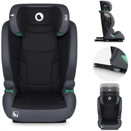 lionelo IGO I-size Kinderautositz, Gruppe 2 3, von 100-150 cm ISOFIX oder gurtlose Frontbefestigung, Rückenlehne und Kopfstütze verstellbar mit abnehmbarer Rückenlehne aus Memoryschaum