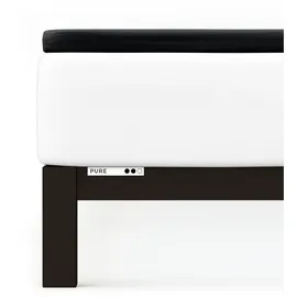 schlafgut Pure Topper Baumwolle 140 x 200 - 160 x 220 cm off black