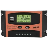 Solarpanel Regler, MPPT Laderegler12V / 24V, 30A 40A 50A 60A Solarladeregler mit LCD Display(50A)