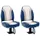 vidaXL Bootssitze mit Podest 2 Stk. 360° Drehbar