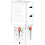 4smarts Weltreiseadapter Nomad Pocket 65W, weiß
