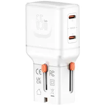 4smarts Weltreiseadapter Nomad Pocket 65W, weiß