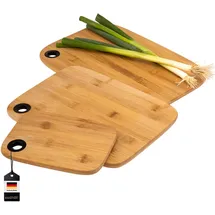 bremermann Schneidebrett-Set Holz 3 St. onesize Braun
